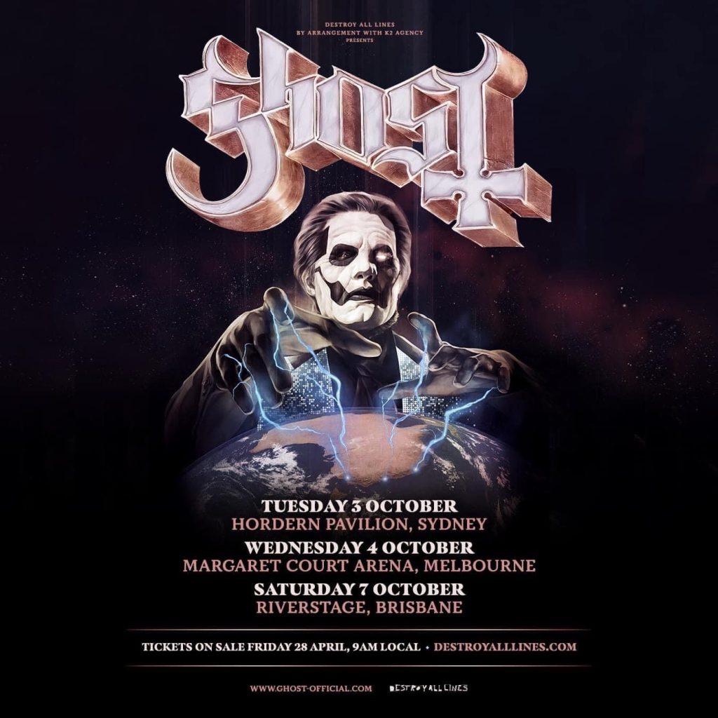 will the band ghost tour australia