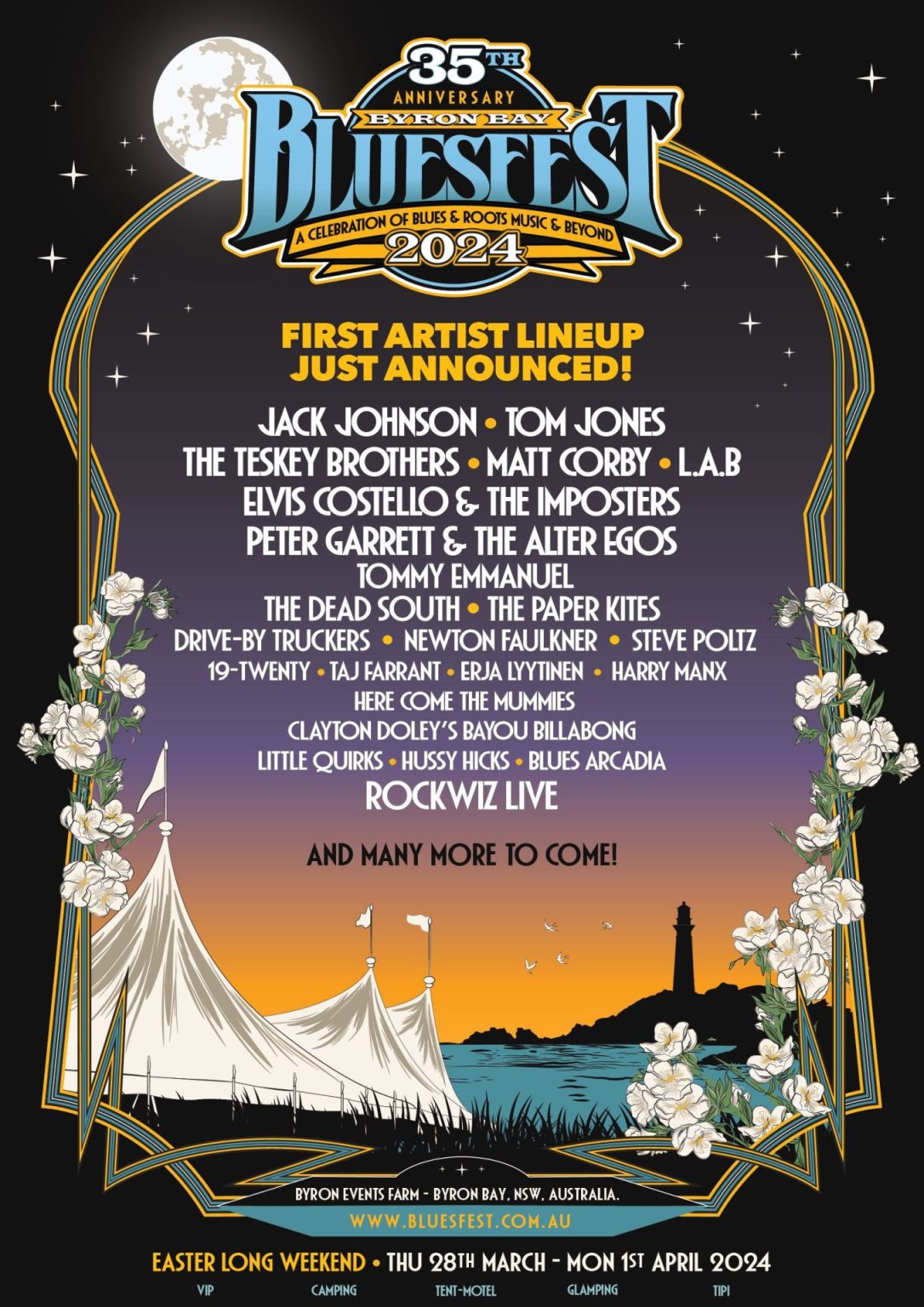 Bluesfest 2024 Line Up Announced!